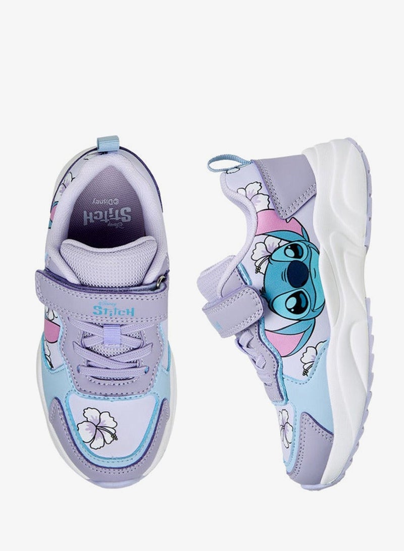 ديزني حذاء رياضي بناتي بطبعة ستيتش بشريط لاصق - Image 2